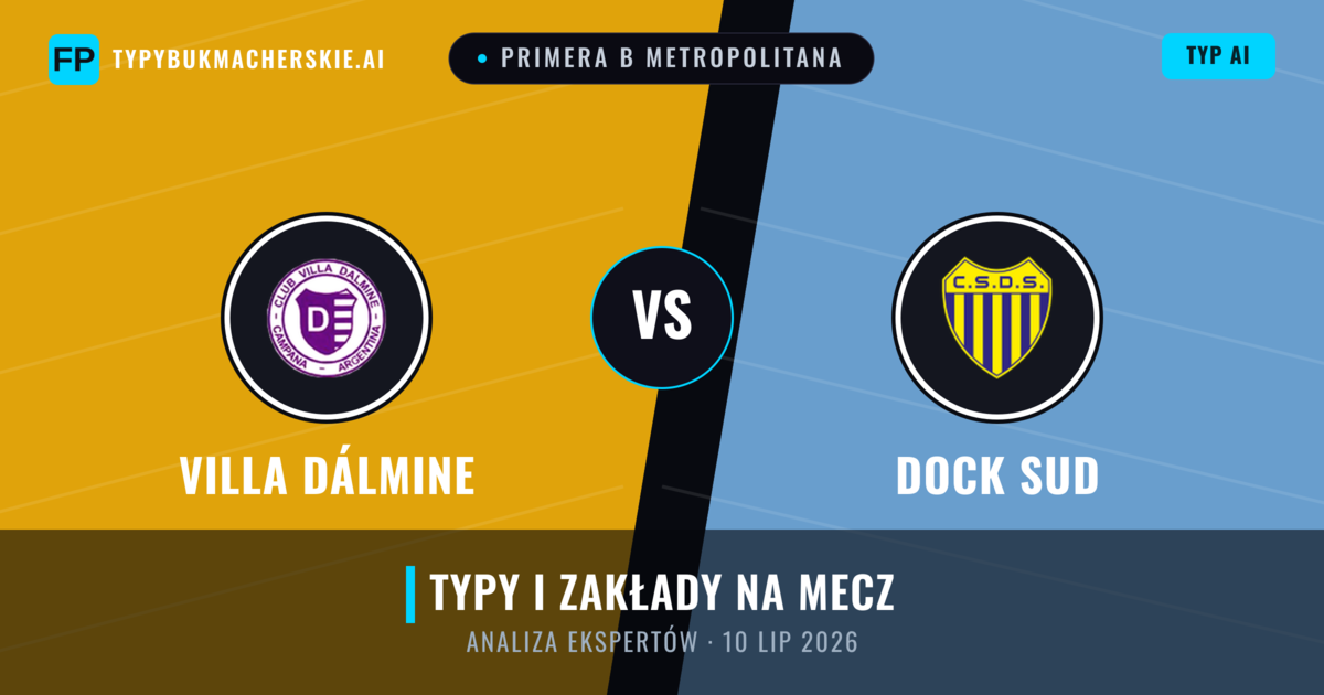 Villa Dálmine vs Dock Sud — typy i zapowiedź meczu