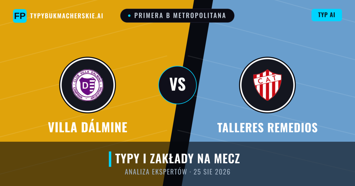 Villa Dálmine vs Talleres Remedios — typy i zapowiedź meczu