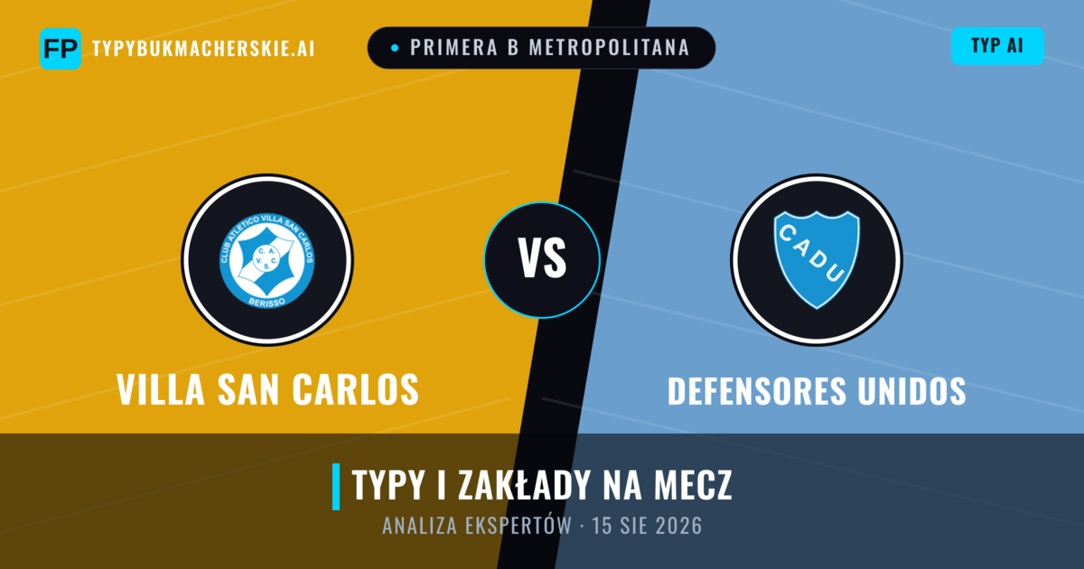 Villa San Carlos vs Defensores Unidos — typy i zapowiedź meczu