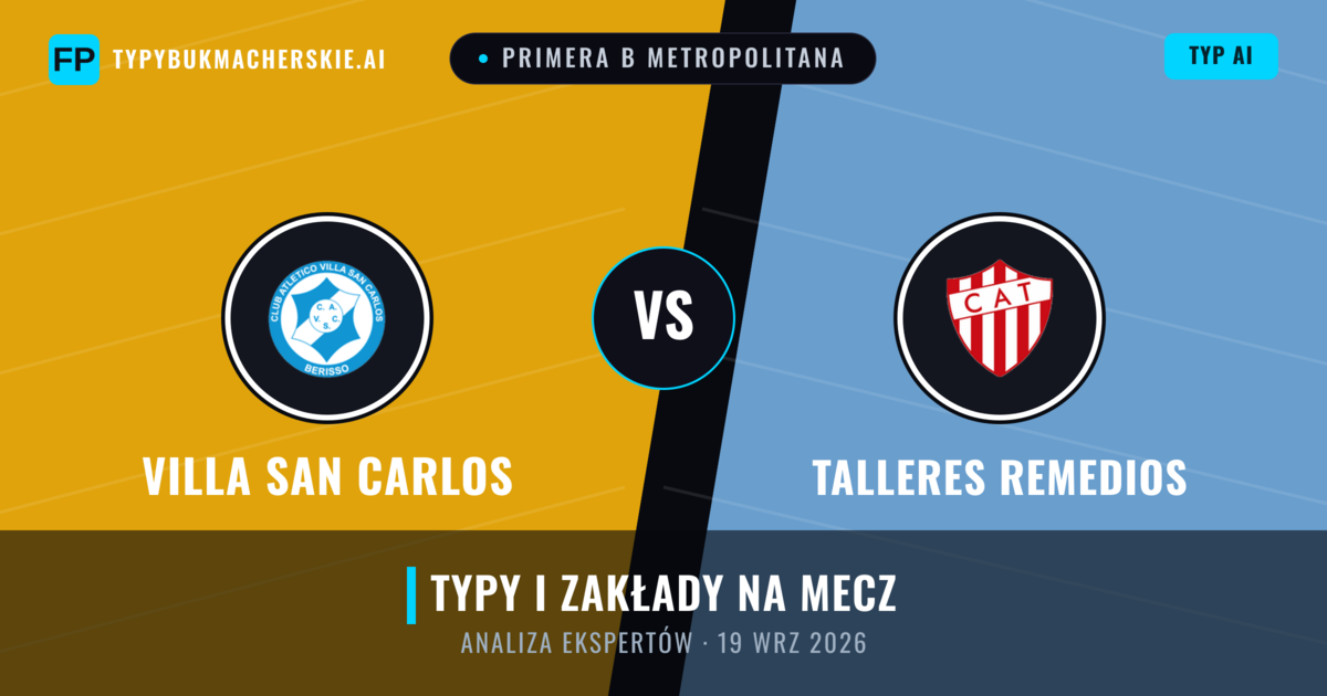 Villa San Carlos vs Talleres Remedios — typy i zapowiedź meczu