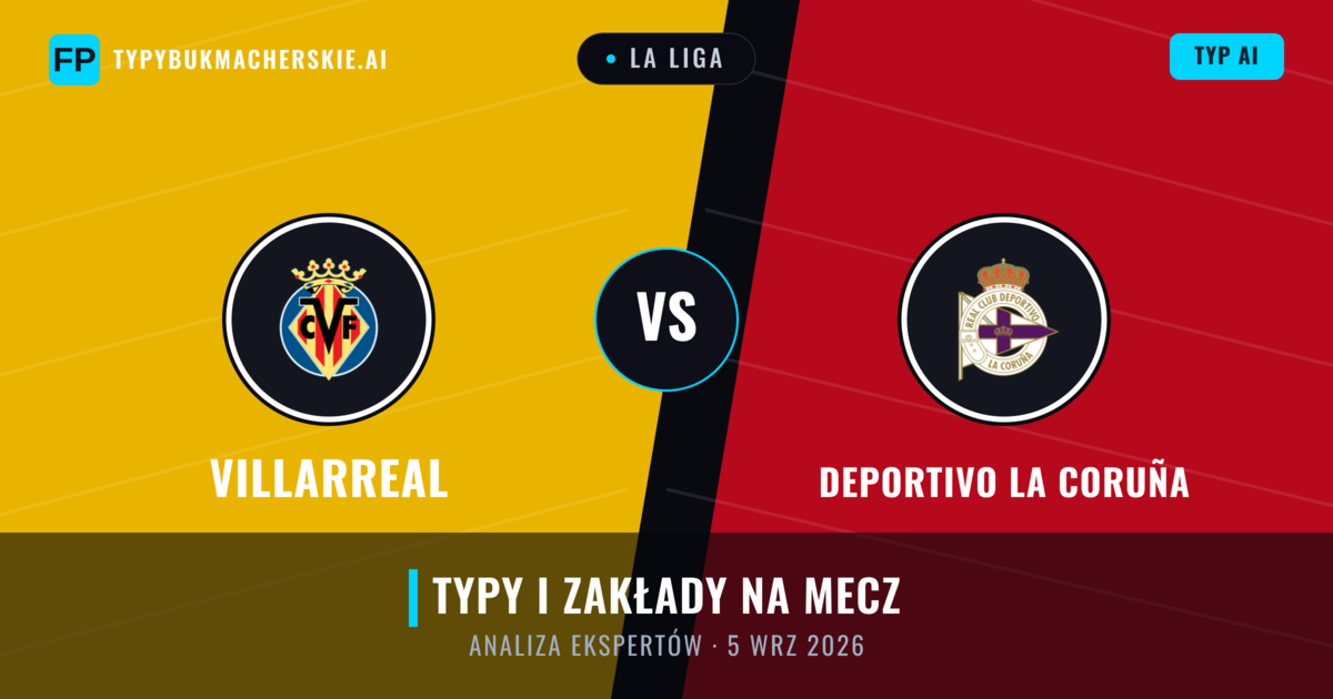 Villarreal vs Deportivo La Coruña — typy i zapowiedź meczu