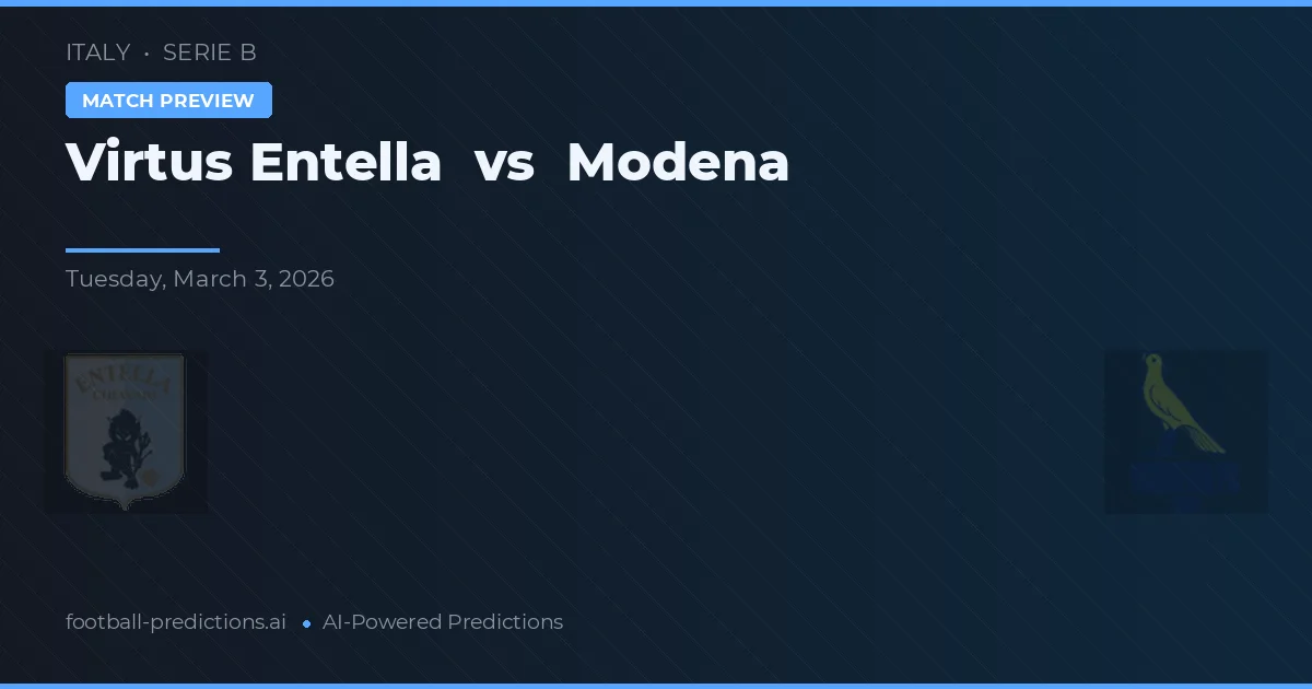 Virtus Entella vs Modena — typy i zapowiedź meczu