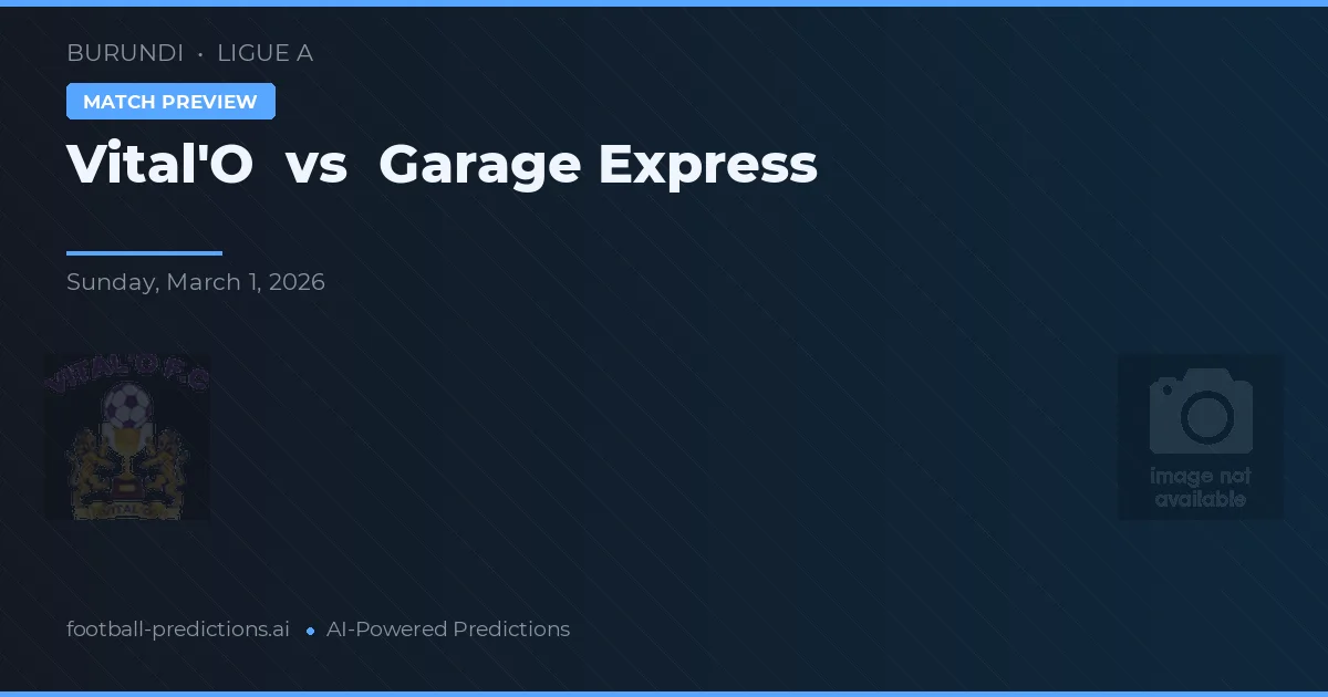 Vital'O vs Garage Express — typy i zapowiedź meczu