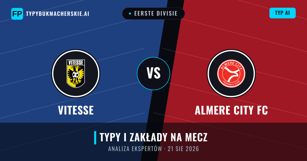 Vitesse vs Almere City FC — typy i zapowiedź meczu