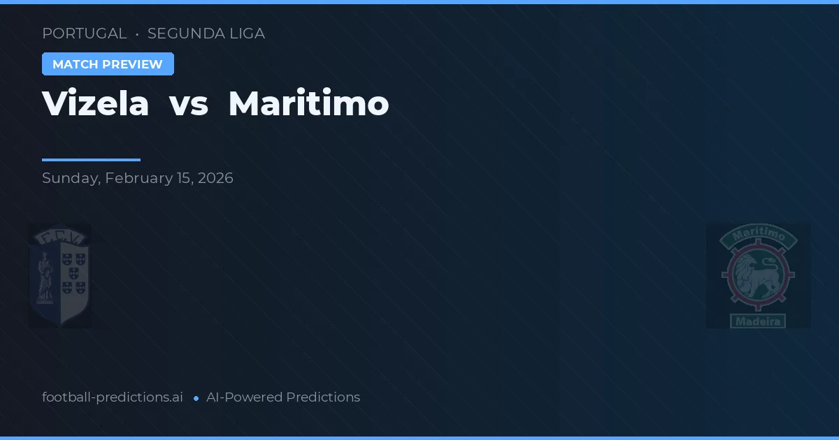Vizela vs Marítimo — typy i zapowiedź meczu