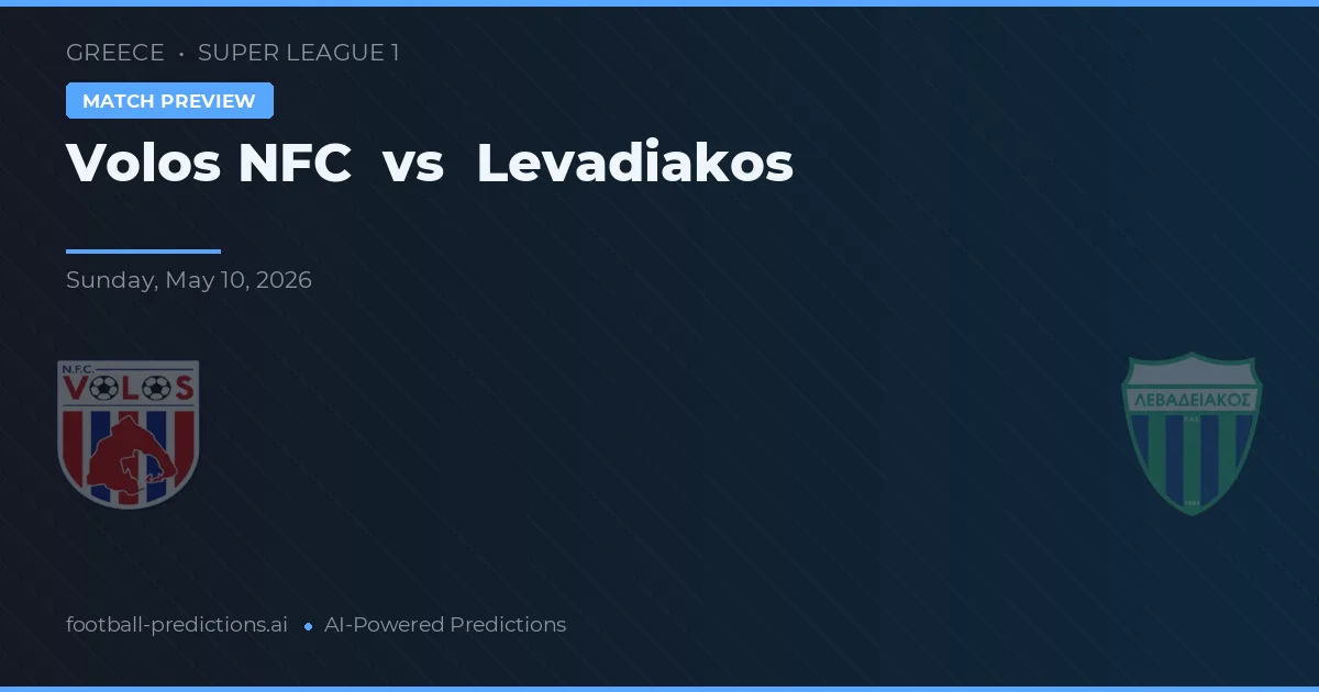 Volos NFC vs Levadiakos — typy i zapowiedź meczu
