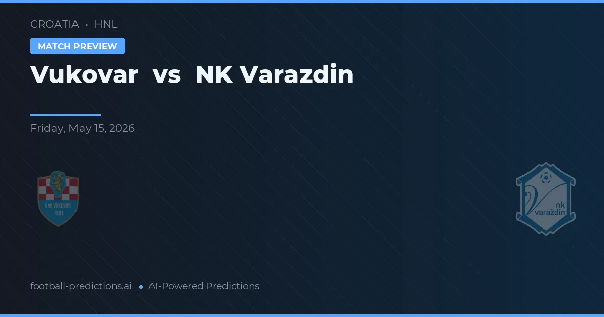 Vukovar vs NK Varaždin — typy i zapowiedź meczu