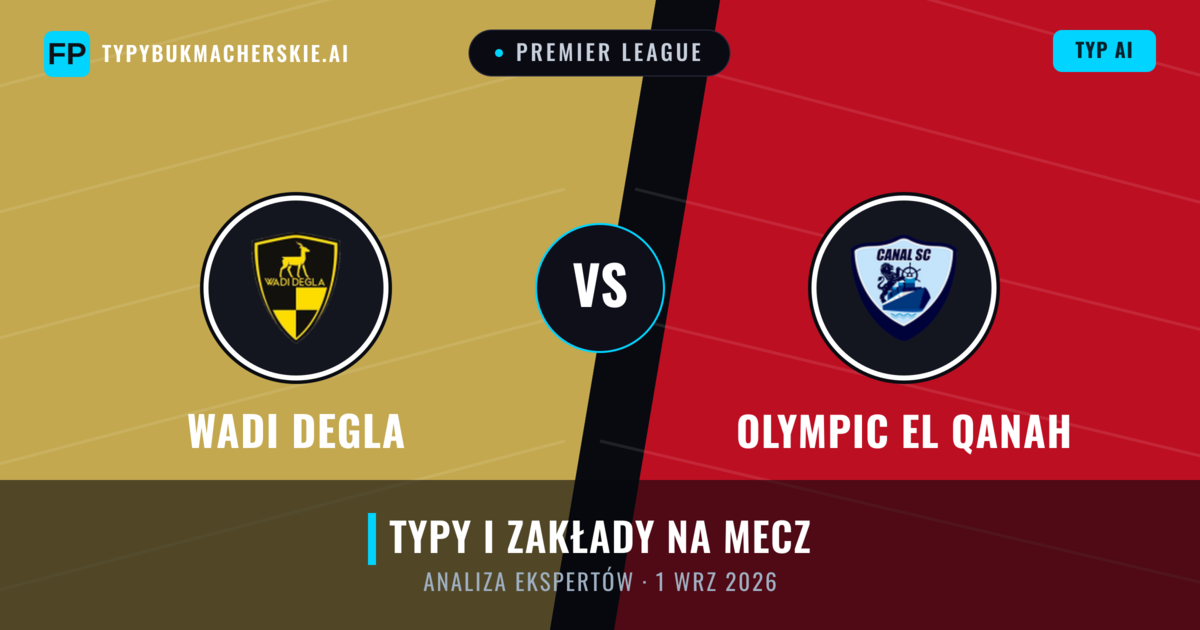 Wadi Degla vs Olympic El Qanah — typy i zapowiedź meczu