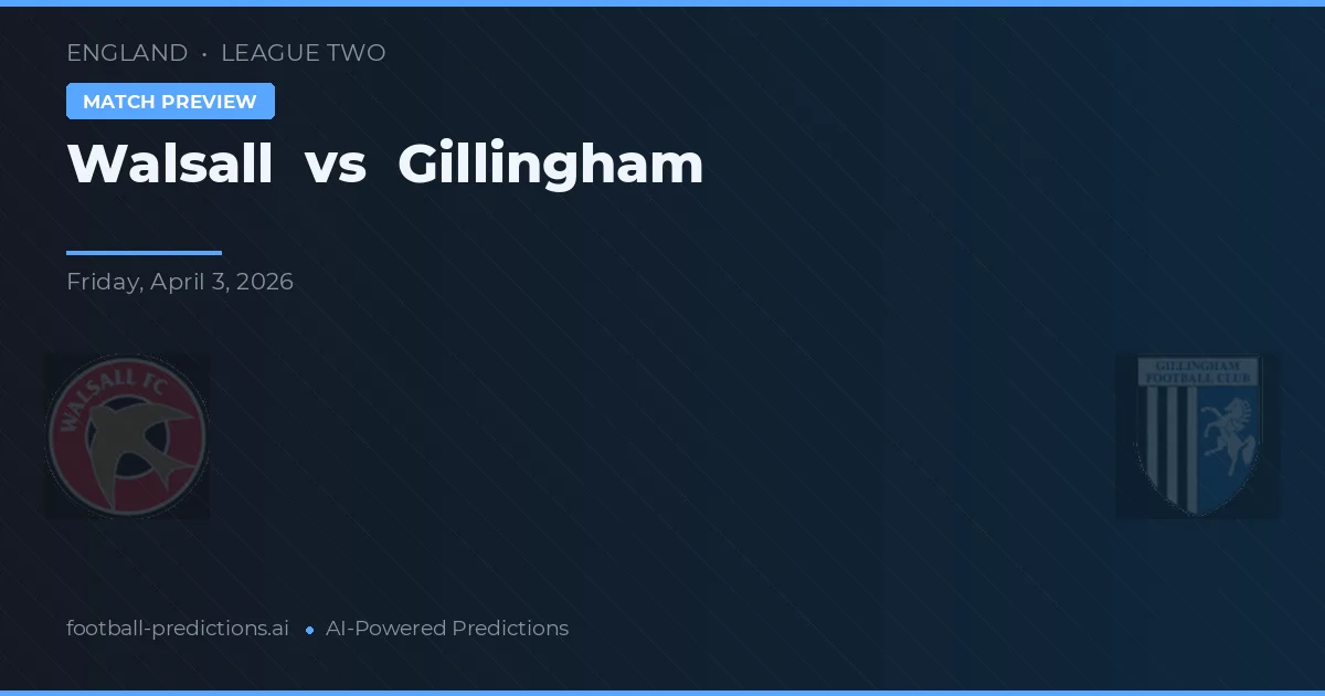 Walsall vs Gillingham — typy i zapowiedź meczu
