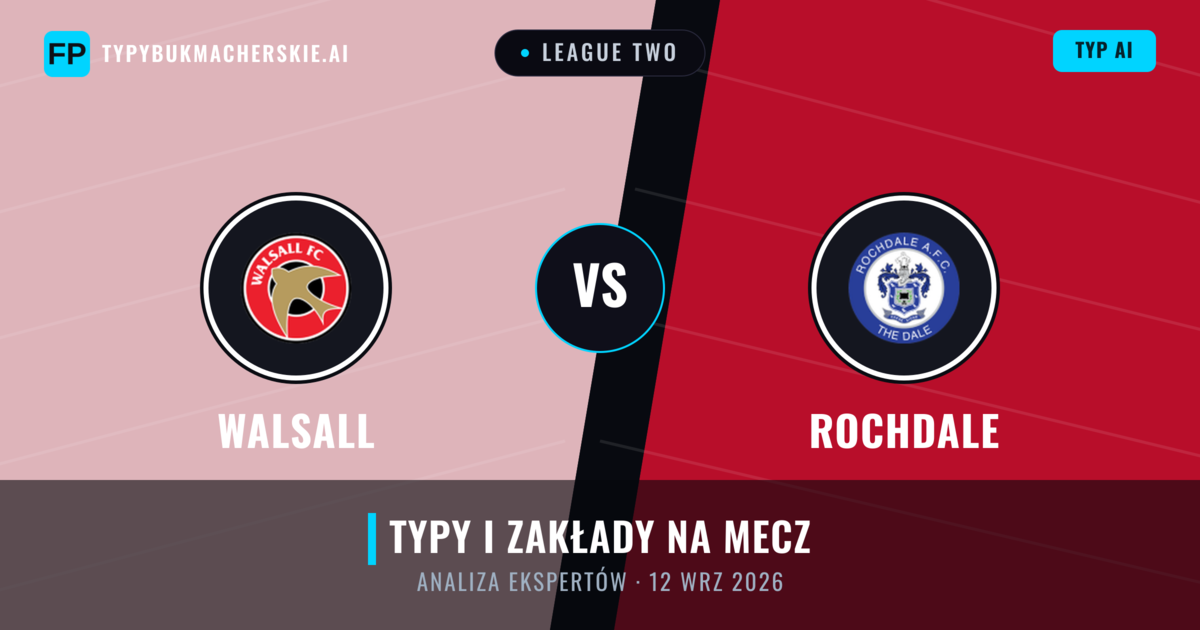 Walsall vs Rochdale — typy i zapowiedź meczu