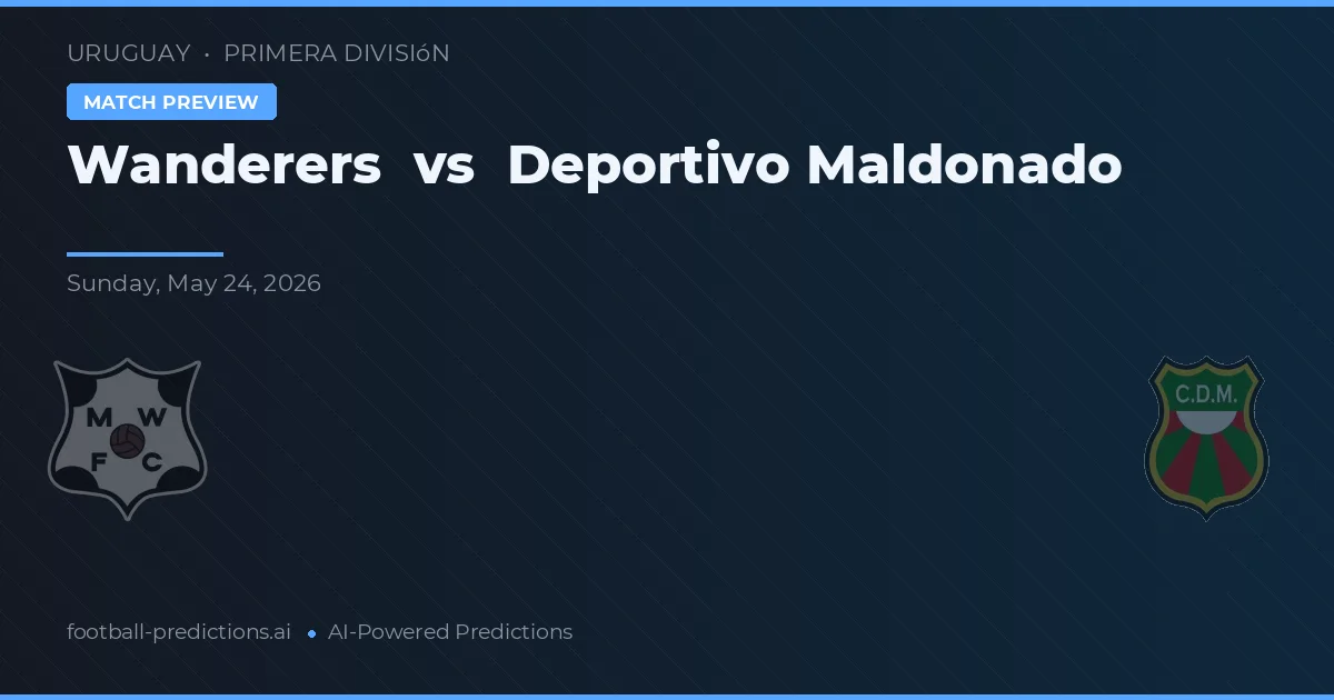 Wanderers vs Deportivo Maldonado — typy i zapowiedź meczu