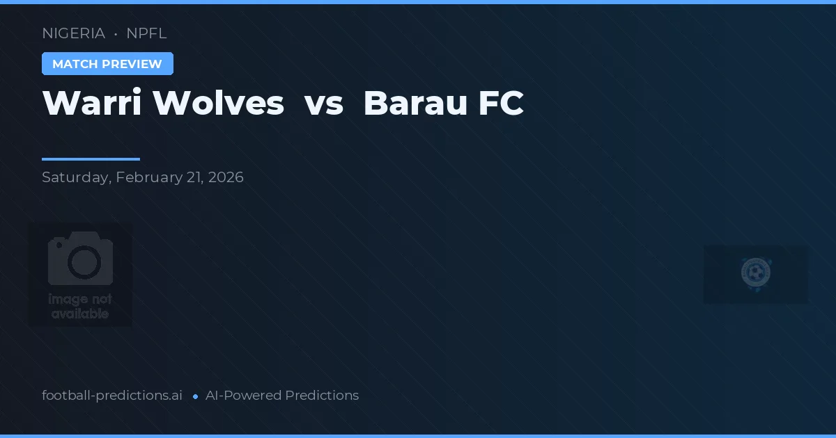 Warri Wolves vs Barau FC — typy i zapowiedź meczu