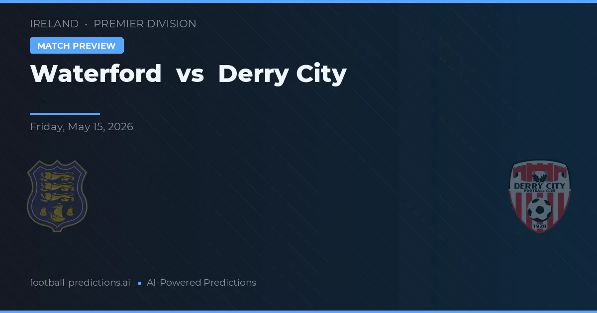 Waterford vs Derry City — typy i zapowiedź meczu