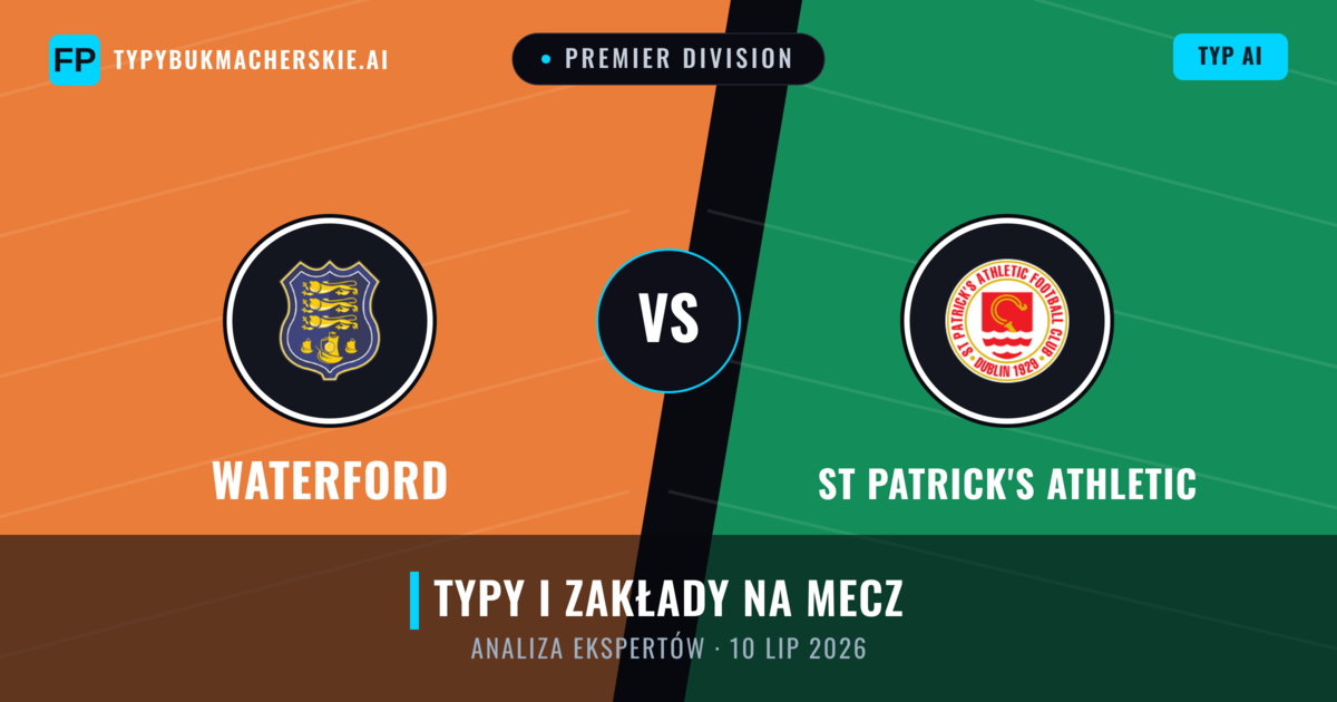 Waterford vs St Patrick's Athletic — typy i zapowiedź meczu