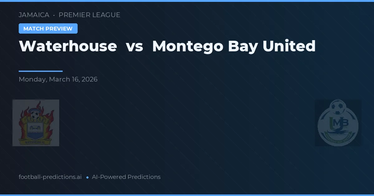 Waterhouse vs Montego Bay United — typy i zapowiedź meczu