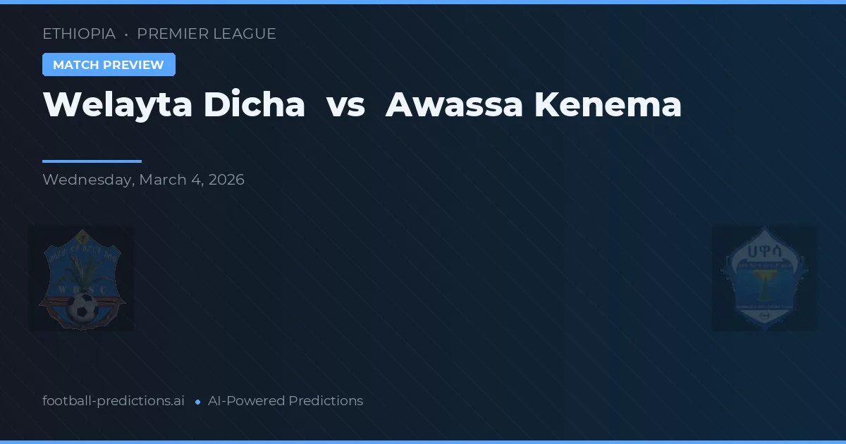 Welayta Dicha vs Awassa Kenema — typy i zapowiedź meczu