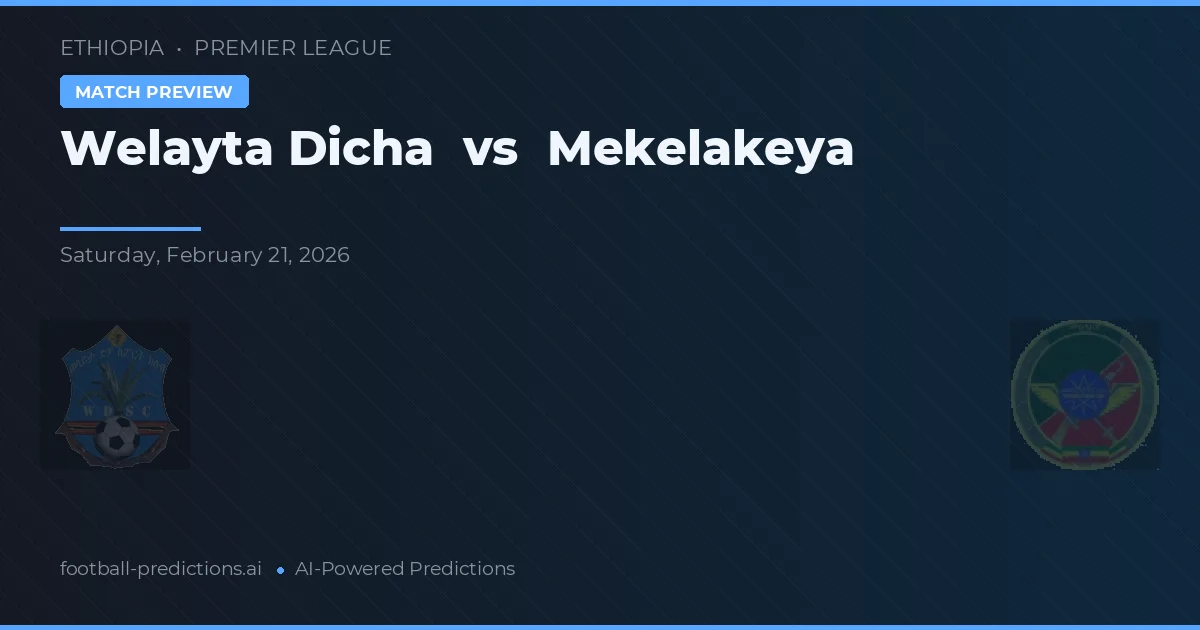 Welayta Dicha vs Mekelakeya — typy i zapowiedź meczu