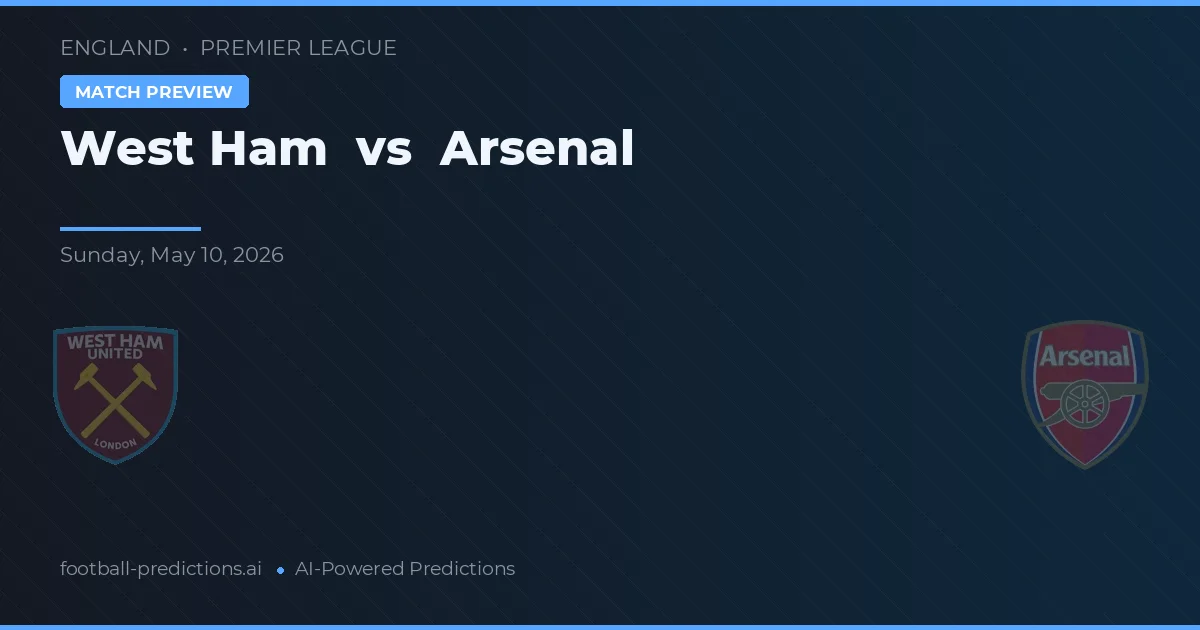 West Ham vs Arsenal — typy i zapowiedź meczu
