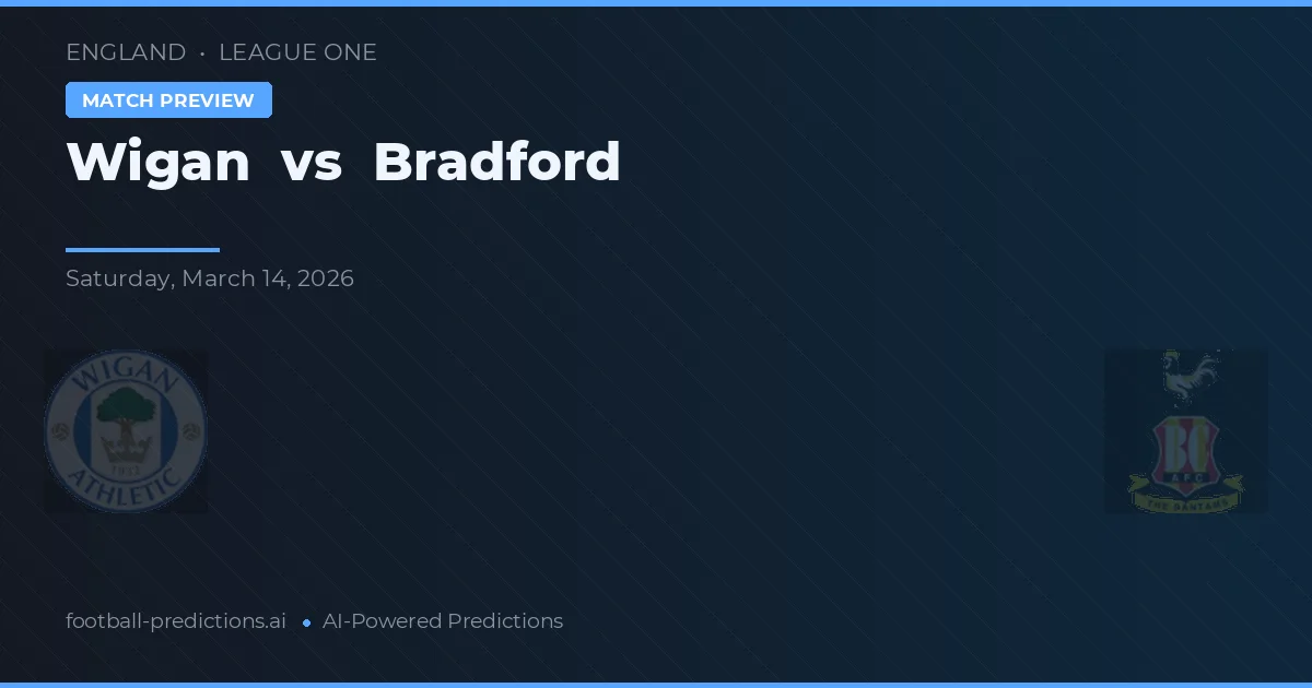 Wigan vs Bradford — typy i zapowiedź meczu