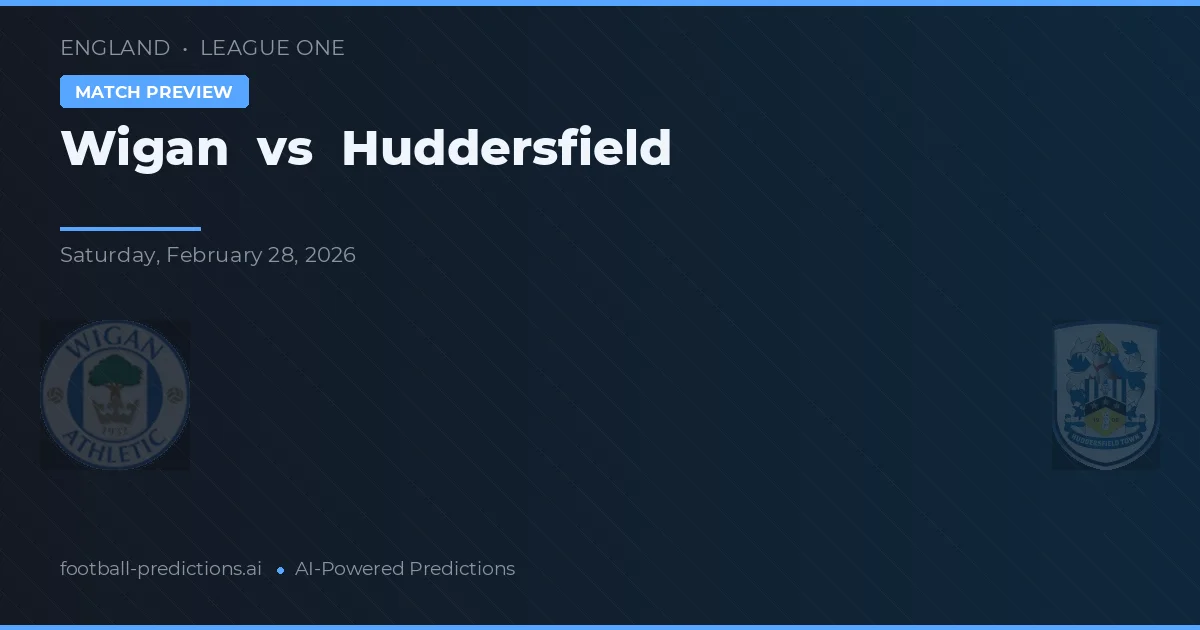 Wigan vs Huddersfield — typy i zapowiedź meczu