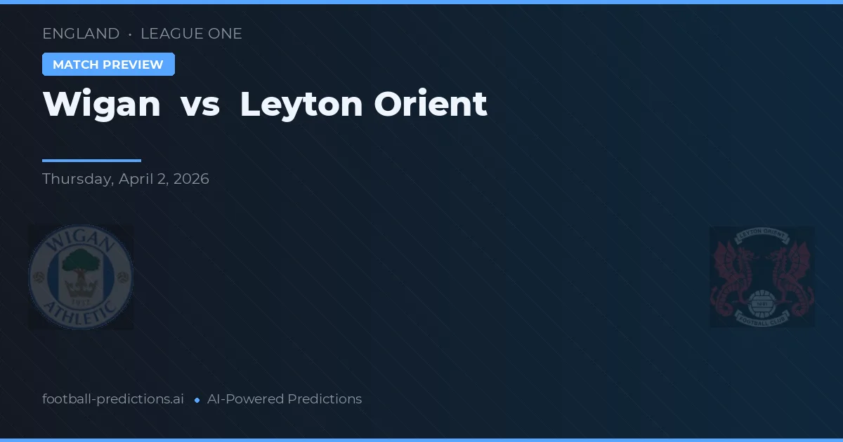 Wigan vs Leyton Orient — typy i zapowiedź meczu
