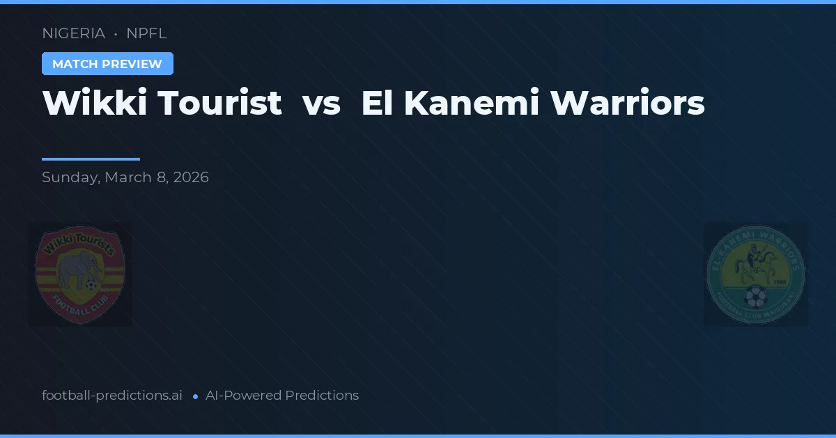 Wikki Tourist vs Warriors El Kanemi — typy i zapowiedź meczu