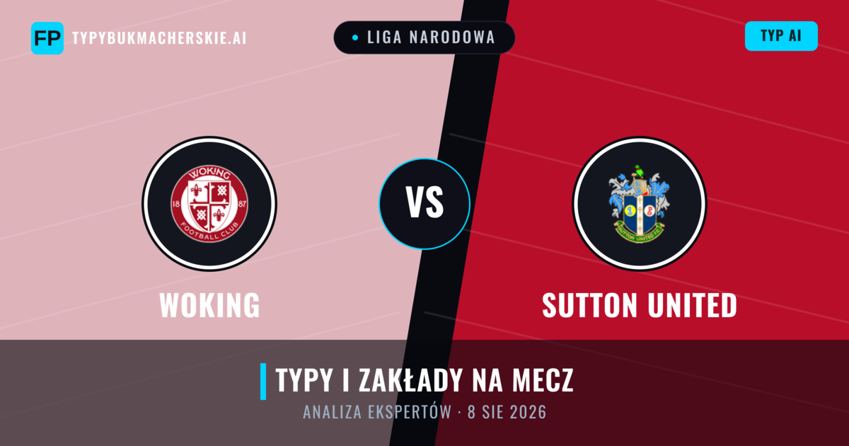 Woking vs Sutton United — typy i zapowiedź meczu