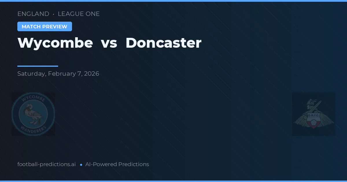 Wycombe vs Doncaster — typy i zapowiedź meczu