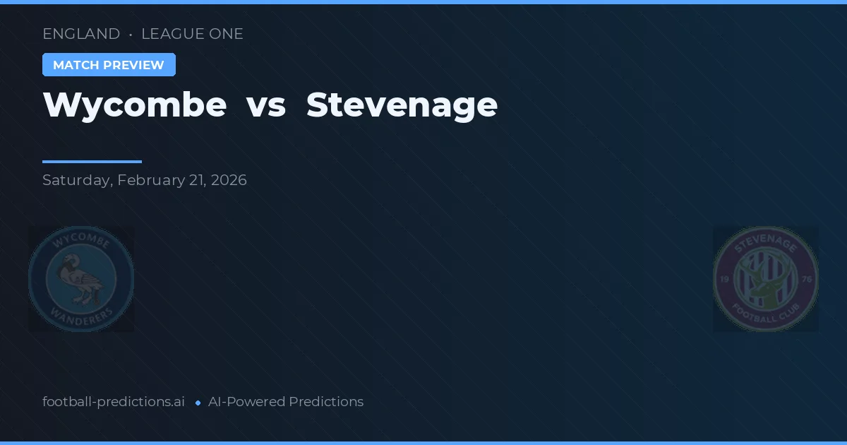 Wycombe vs Stevenage — typy i zapowiedź meczu