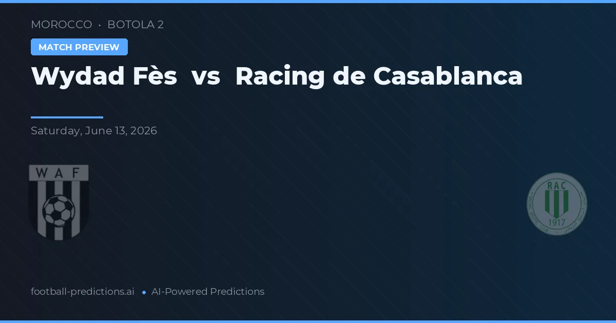 Wydad Fès vs Racing Casablanca — typy i zapowiedź meczu