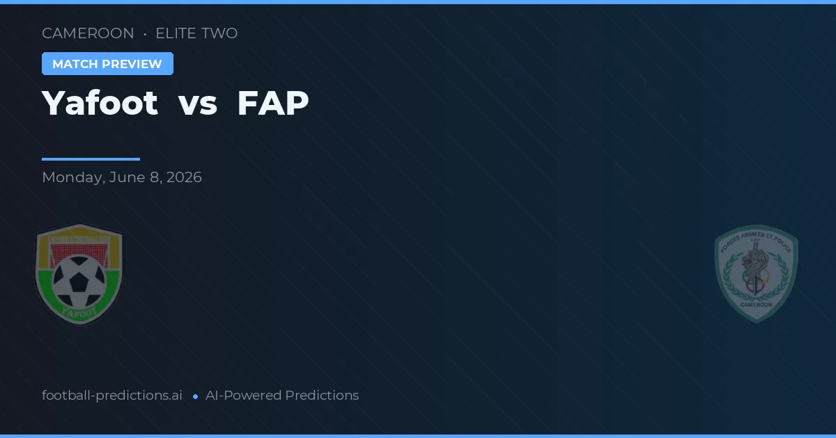 FAP vs Yafoot — typy i zapowiedź meczu