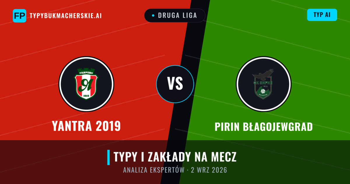 Yantra 2019 vs Pirin Błagojewgrad — typy i zapowiedź meczu
