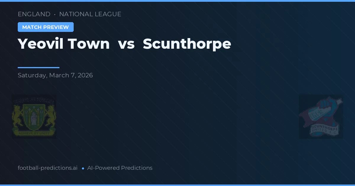 Yeovil Town vs Scunthorpe — typy i zapowiedź meczu