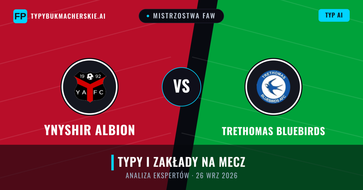 Ynyshir Albion vs Trethomas Bluebirds — typy i zapowiedź meczu