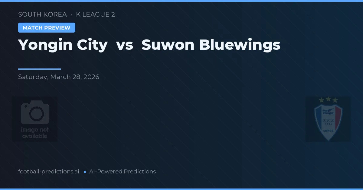 Yongin City vs Suwon Bluewings — typy i zapowiedź meczu