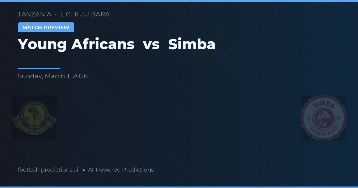 Young Africans vs Simba — typy i zapowiedź meczu