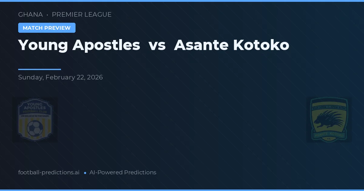 Young Apostles vs Asante Kotoko — typy i zapowiedź meczu