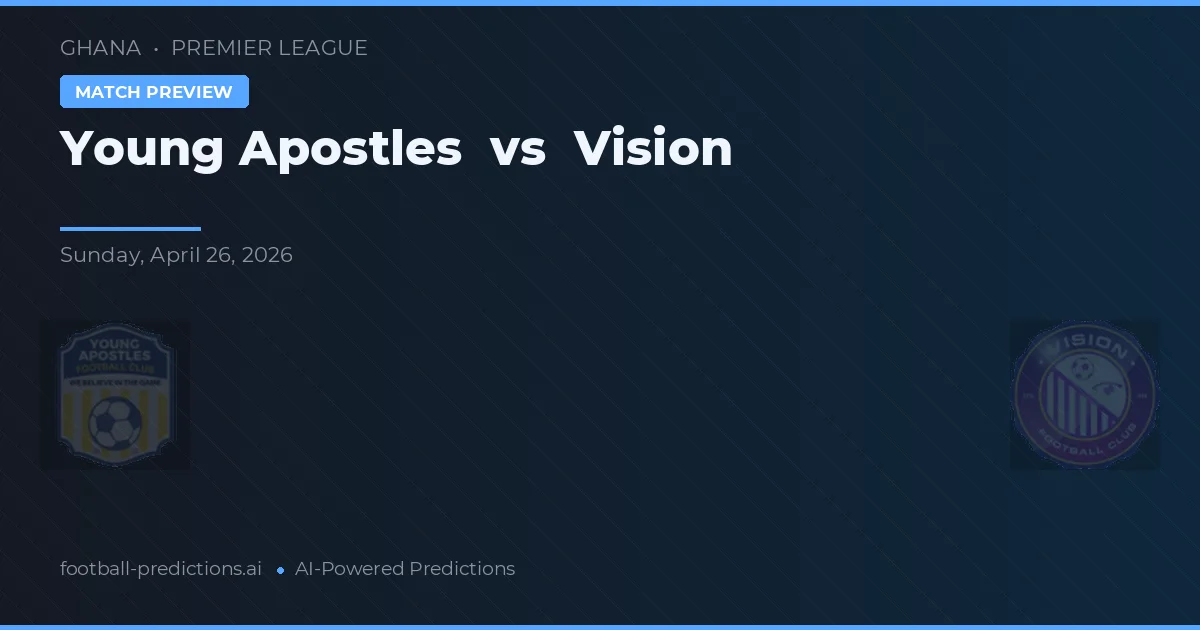 Young Apostles vs Vision — typy i zapowiedź meczu