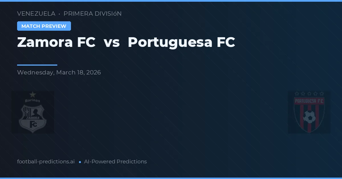 Zamora FC vs Portuguesa FC — typy i zapowiedź meczu