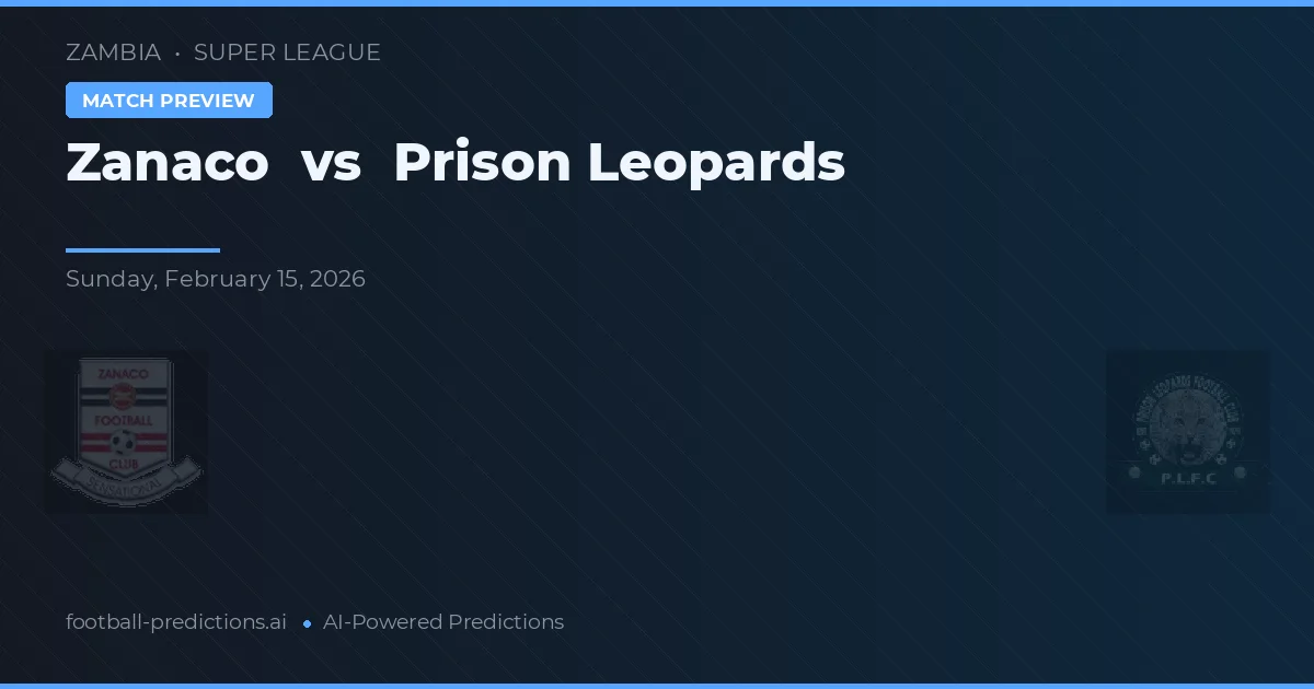 Zanaco vs Prison Leopards — typy i zapowiedź meczu