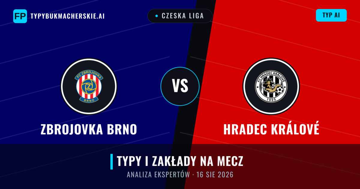 Zbrojovka Brno vs Hradec Králové — typy i zapowiedź meczu