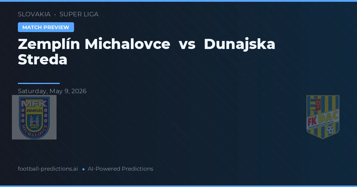 Zemplín Michalovce vs Dunajská Streda — typy i zapowiedź meczu