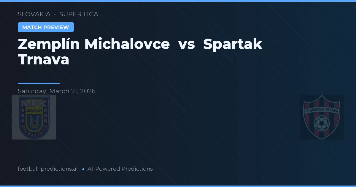 Zemplín Michalovce vs Spartak Trnava — typy i zapowiedź meczu