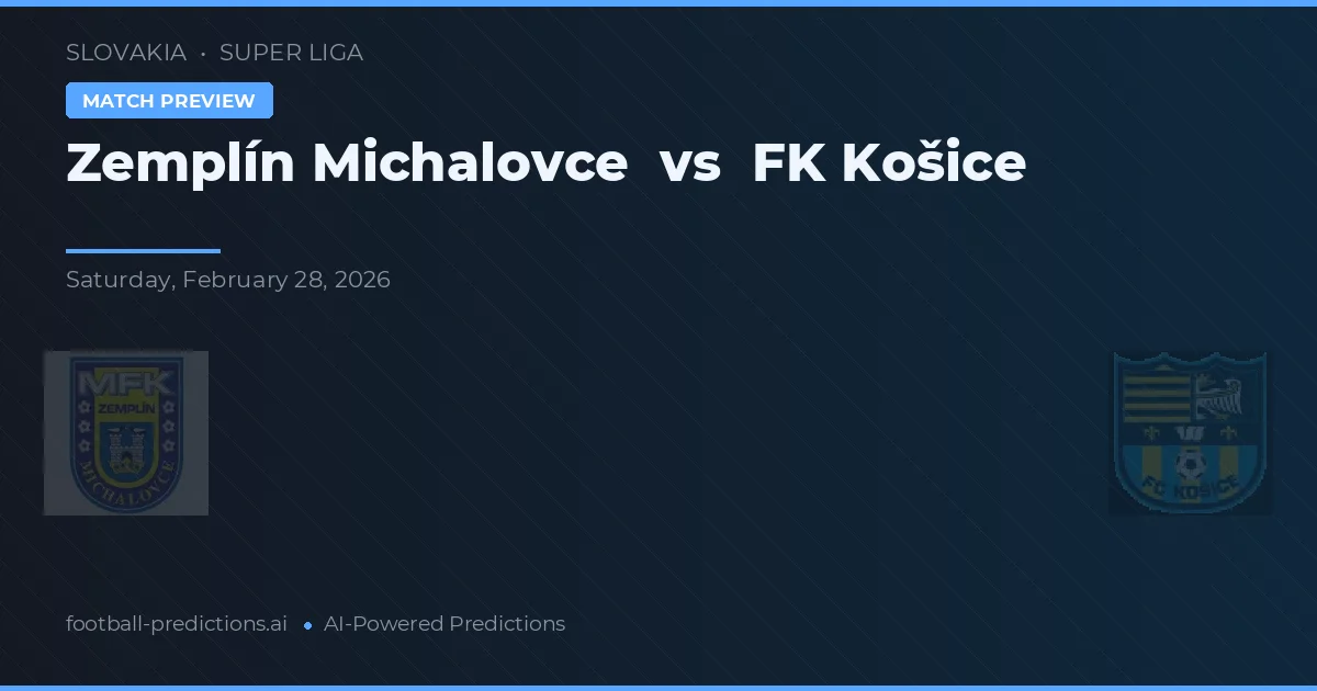 Zemplín Michalovce vs FK Košice — typy i zapowiedź meczu