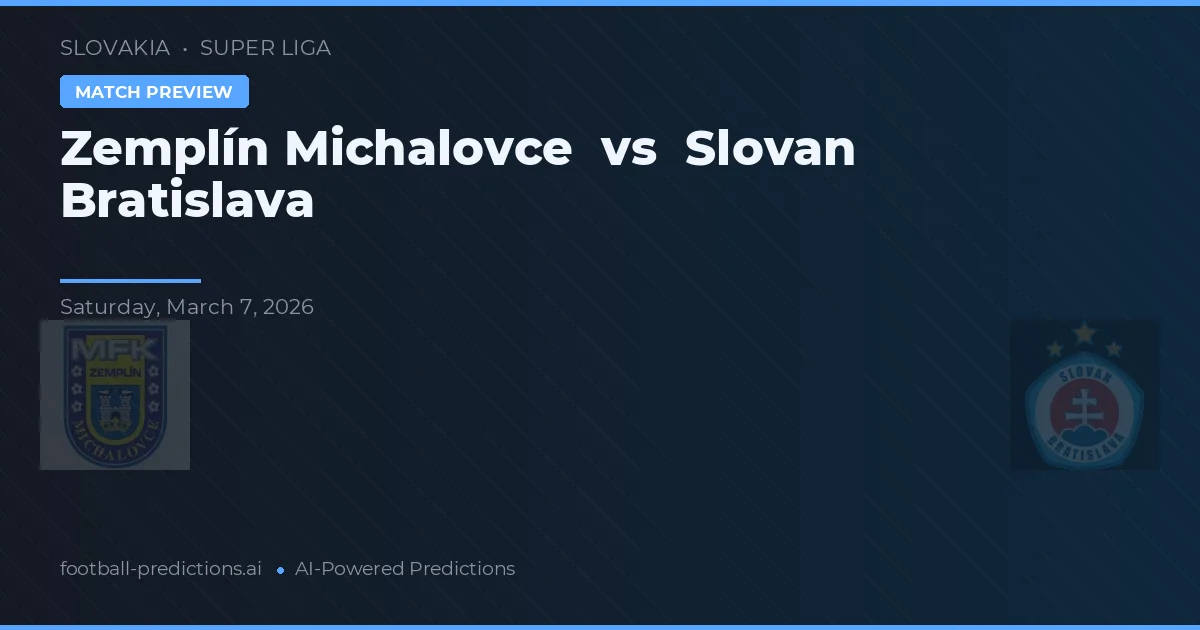 Zemplín Michalovce vs Slovan Bratysława — typy i zapowiedź meczu
