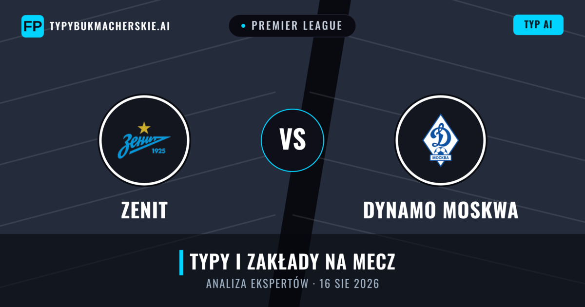 Zenit vs Dynamo Moskwa — typy i zapowiedź meczu