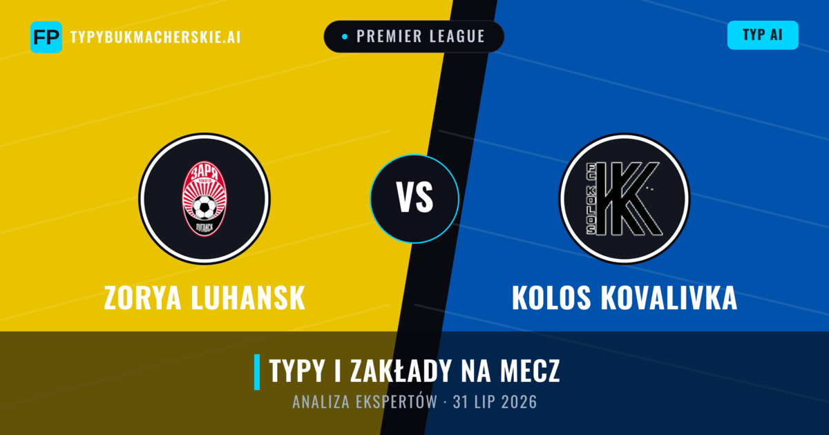 Zorya Luhansk vs Kolos Kovalivka — typy i zapowiedź meczu