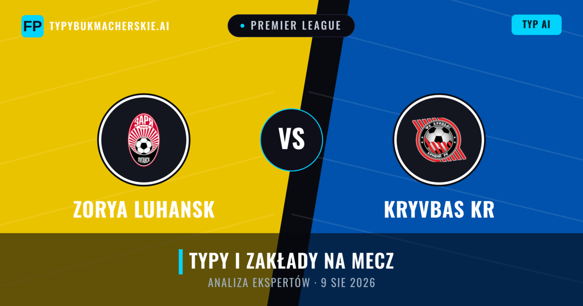 Zorya Luhansk vs Kryvbas Kr — typy i zapowiedź meczu