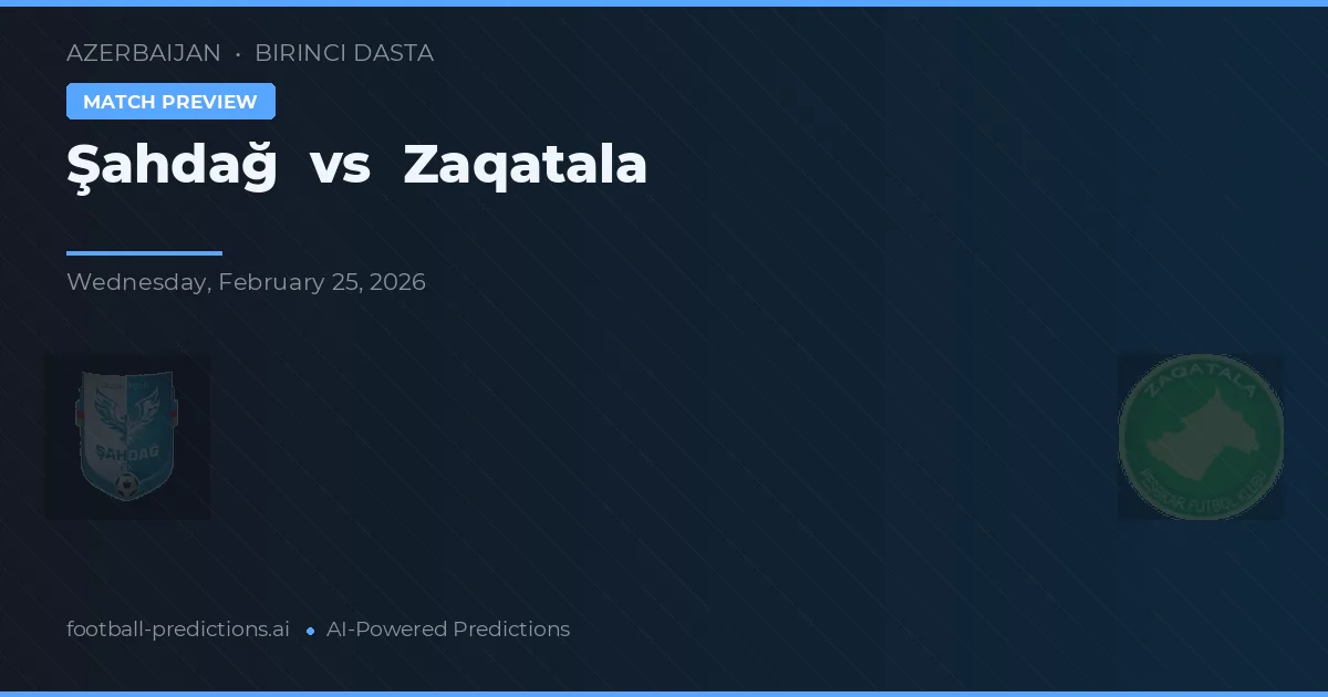 Şahdağ vs Zaqatala — typy i zapowiedź meczu