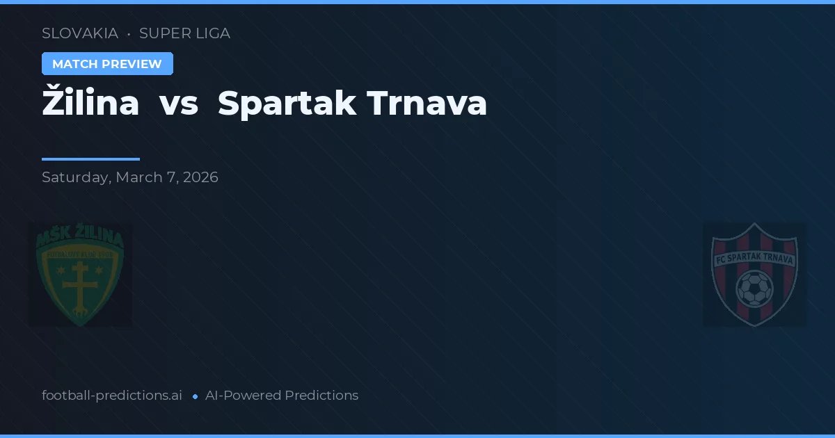 Žilina vs Spartak Trnava — typy i zapowiedź meczu